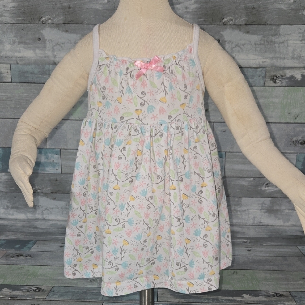 Mini Bop Floeal Spaghetti Strap Dress Sz 12 Mo